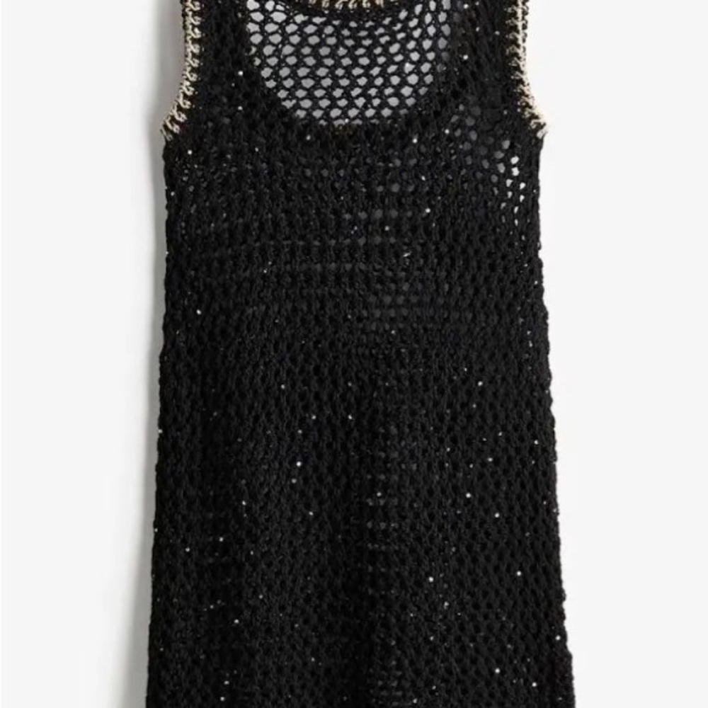 H&M Sequin Crochet Mini Dress